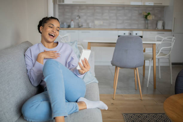istock Woman using smart phone 1439618958