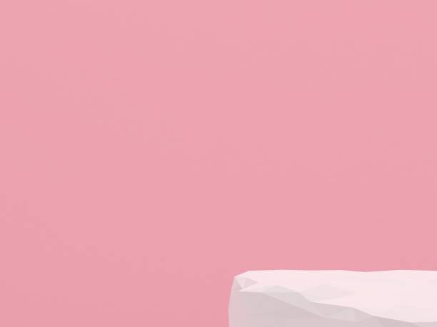 istock white stone podium products display minimal mockup 1439621571
