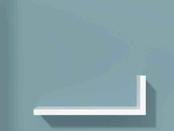 istock 3d shape shelf podium products display minimal mockup 3d render. 1439622860