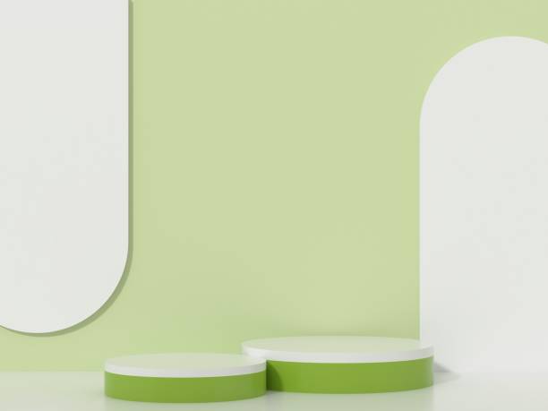 istock 3d cylinder podium products display minimal mockup 3d render. 1439622879