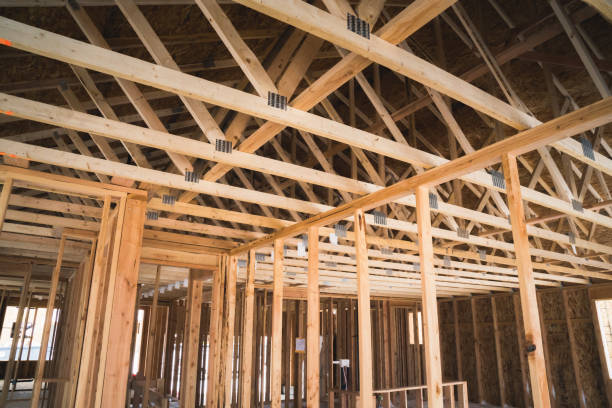 New construction home residential construction home framing