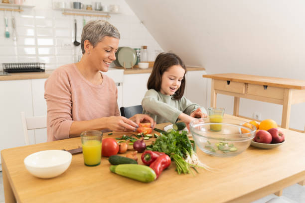 istock Mother and daughter in the kitchen 1439635266