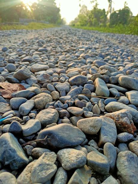 country road still rocky gravel