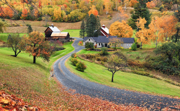 istock Sleepy Hollow Farm Fall Foliage 1439648659