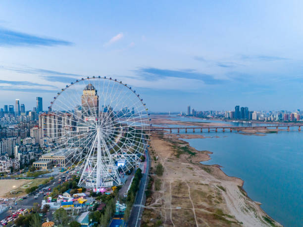 istock Ferris wheel landscape in the city 1439651540