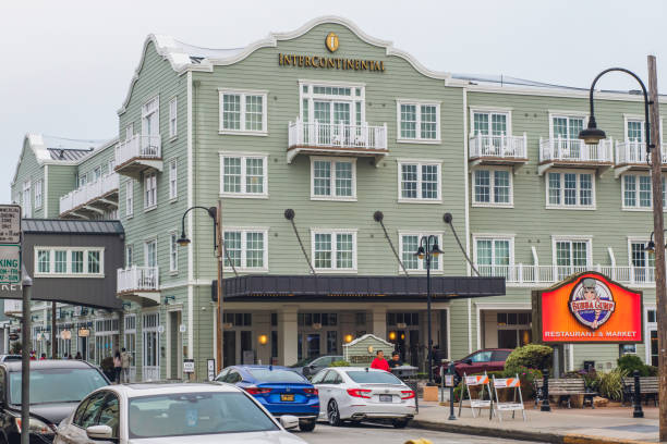 InterContinental The Clement Monterey, a vibrant waterfront hotel, resort and spa, located in the heart of Monterey's historic Cannery Row Monterey, California, USA - October 30, 2022. InterContinental The Clement Monterey, a vibrant waterfront hotel, resort and spa, located in the heart of Monterey's historic Cannery Row city of monterey california stock pictures, royalty-free photos & images