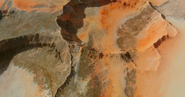 istock 3D rendered cirlce shaped prints on a planet surface or meteorite 1439656898