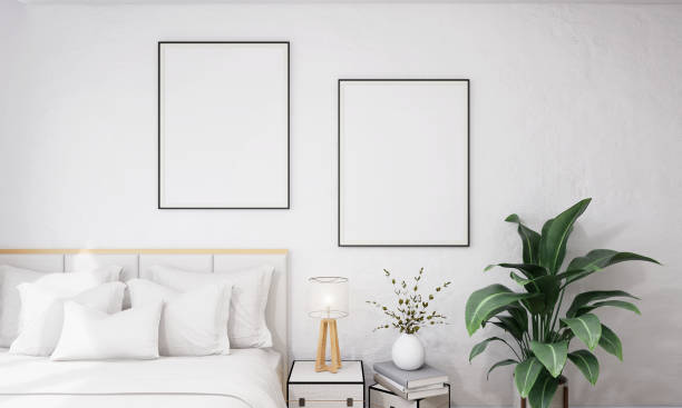 istock Sofa in the room with a lamp placed on the side. 1439658793