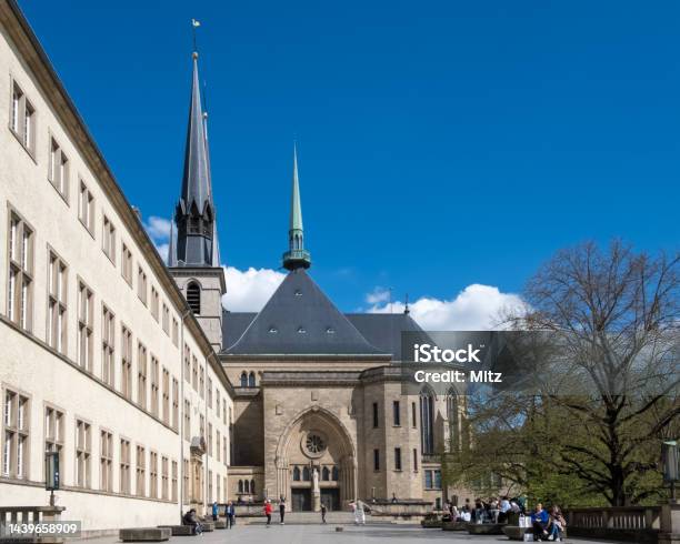 Our Lady Of Luxembourg Cathedral In Luxembourg City Stock Photo - Download Image Now