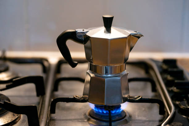 istock Coffee Moka Maker on the Stove 1439668683