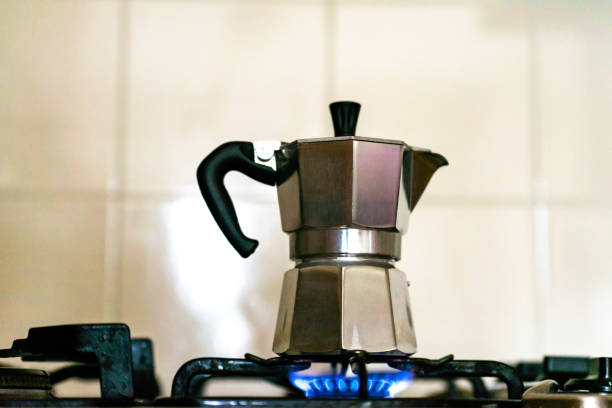 istock Coffee Moka Maker on the Stove 1439668685