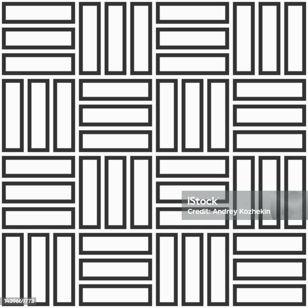 Abstract Geometric Seamless Vector Pattern Horizontal And Vertical ...