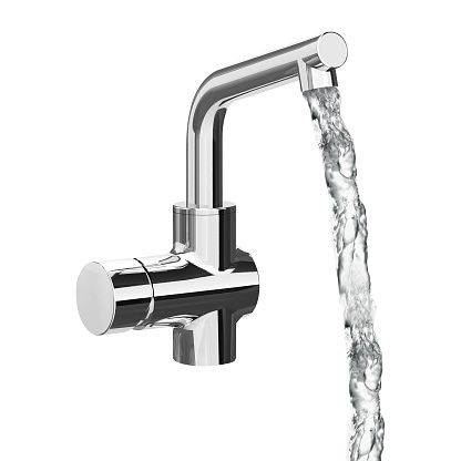 Chrome Faucet Isolated