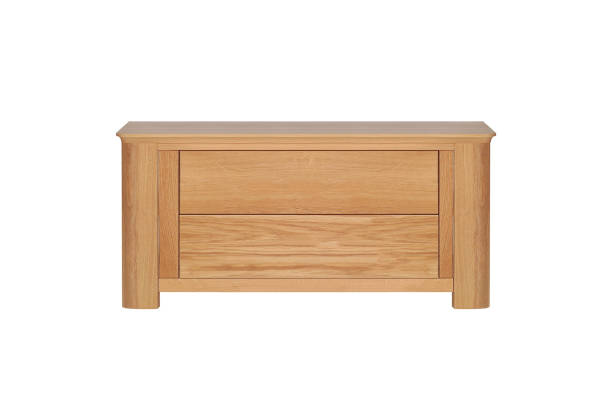 istock Wooden nightstand isolated 1439682557