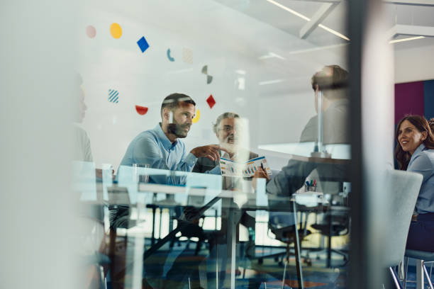 istock Analyzing charts on business meeting! 1439683493
