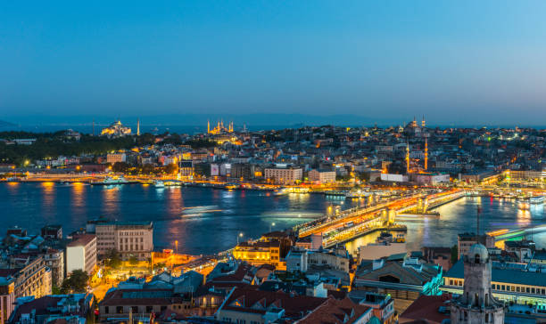 istock Panoramic view of Golden Horn from Galata Tower. 1439690348