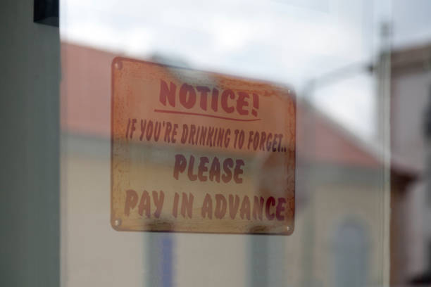 istock Notice, if you're drinking to forget, please, pay in advance 1439697120