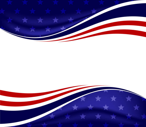 ilustrações de stock, clip art, desenhos animados e ícones de us flag template - patriotic awareness