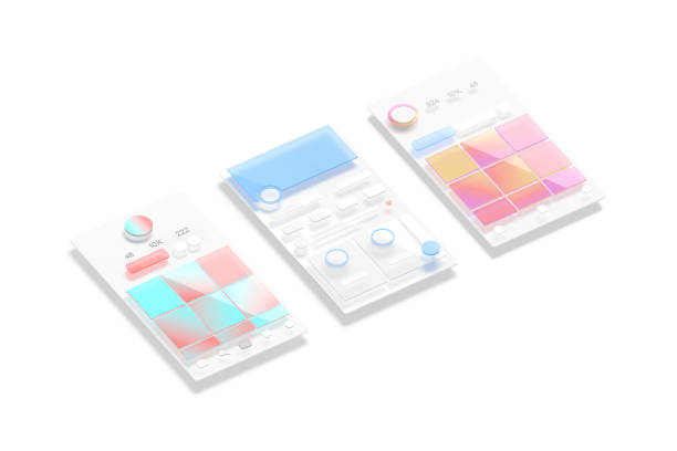 istock VIdeo and photo app account interface frame mockup, side view 1439706920