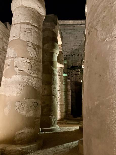 istock Pillars of Luxor Temple at night, Luxor, Egypt 1439708974