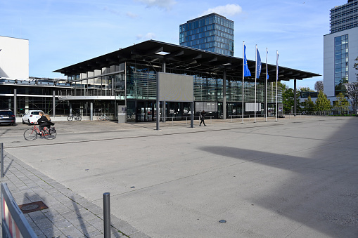 Bonn, Germany, October 26, 2022 - Foyer of the new plenary hall of the German Bundestag, Bonn, Germany.