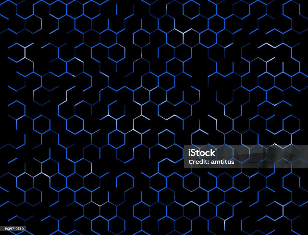 Stock Hexagonal Pattern Hexagon Pattern Stock Illustration - Download Image Now - Hexagon ...