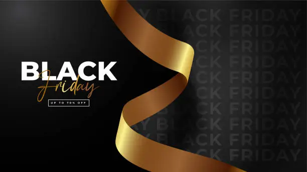 Vector illustration of black friday sale, perfect for social media posts as well as posters and banners