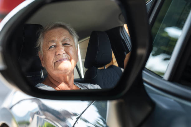 istock Senior Woman  in Car 1439722421