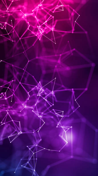 istock Digital plexus background, abstract geometric background of connection networks. 3D rendering. 1439722856
