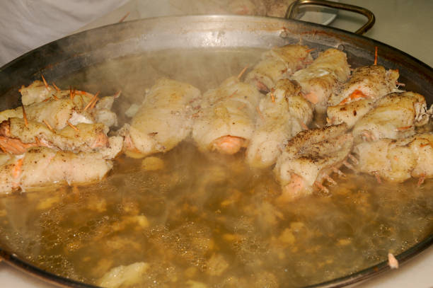 istock Cooking salmon embedded in fish fillet 1439730941