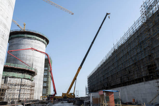 istock Tank construction at the chemical plant site under construction 1439734038