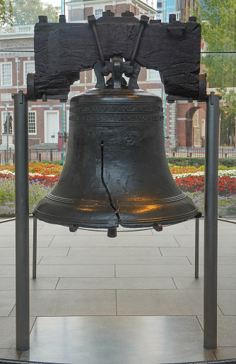 The famous Philadelphia Liberty Bell