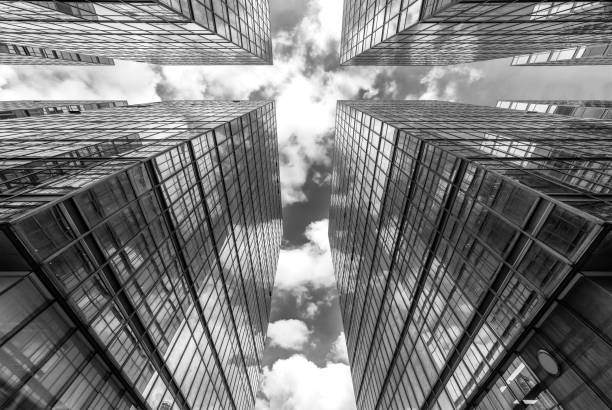 istock Exterior of modern architecture. Building abstract background 1439742722
