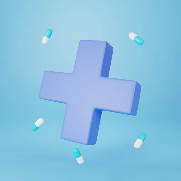 istock 3d purple plus sign and pills capsule 1439748444
