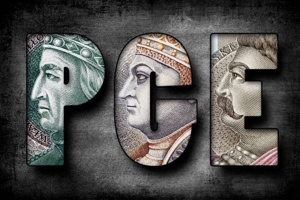 istock PGE Text Made of Polish Banknotes 1439753345