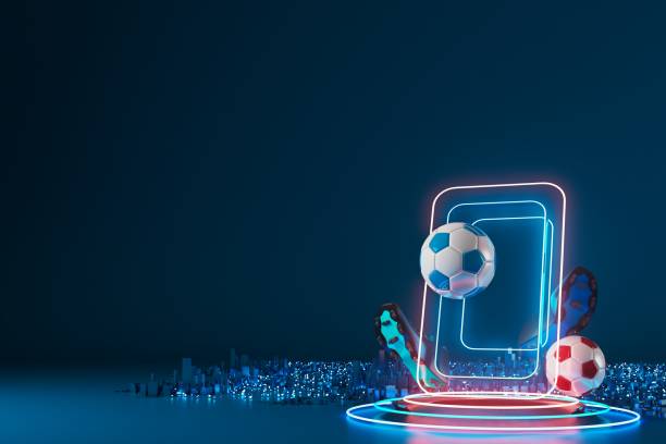 istock 3d football object design. realistic rendering. abstract futuristic background. 3d illustration. motion geometry concept. sport competition graphic. tournament game bet content. soccer ball element. 1439762973