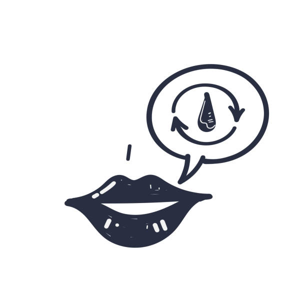 ilustrações de stock, clip art, desenhos animados e ícones de hand drawn doodle lips hydration icon illustration vector - fish lips illustrations