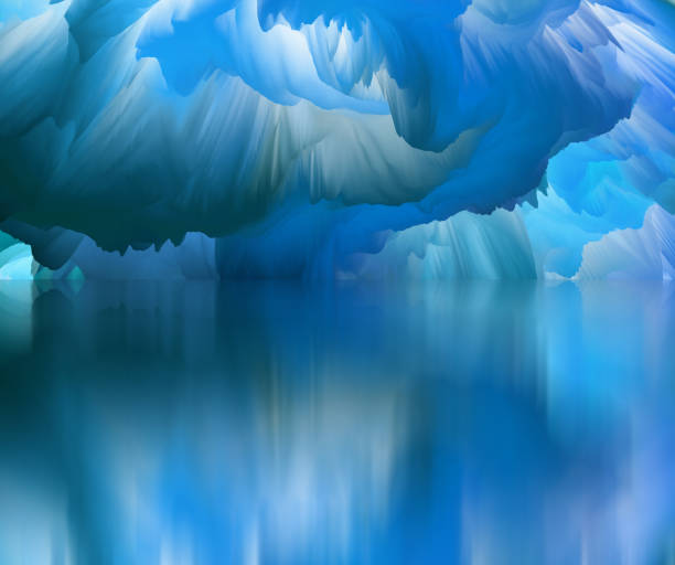 istock Magical world. Abstract Landscape, surreal lake and reflections. art, creativity and imagination. 3d illustration 1439764712