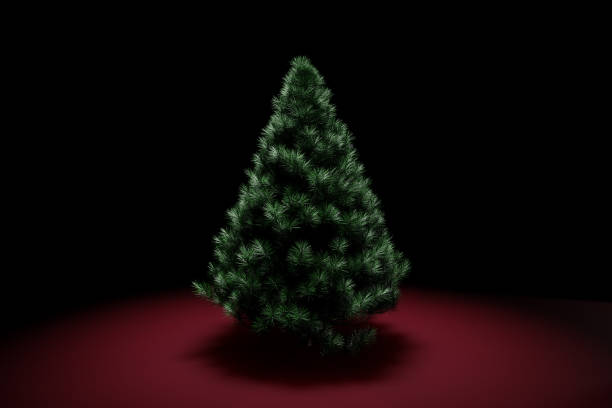 istock 3D-Illustration - christmas tree without decoration 1439766261