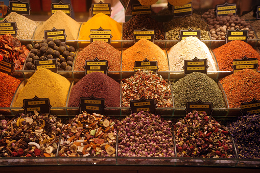 Turkish spice shop in grand bazaar Istanbul