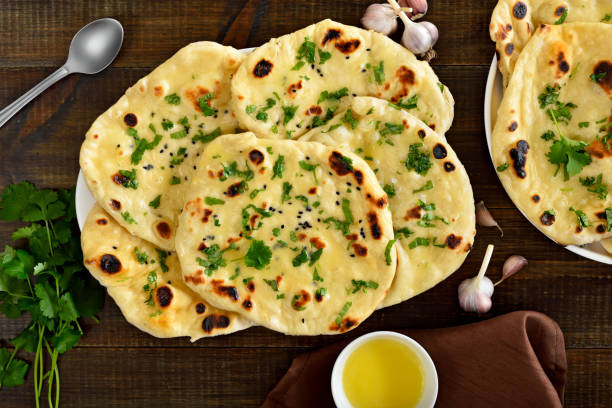 istock Homemade indian naan bread 1439768570