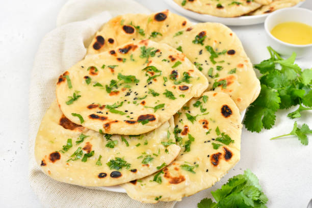 istock Homemade indian naan bread 1439768571
