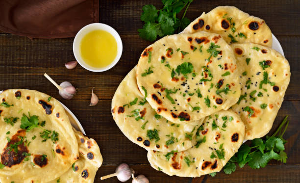 istock Homemade indian naan bread 1439768580