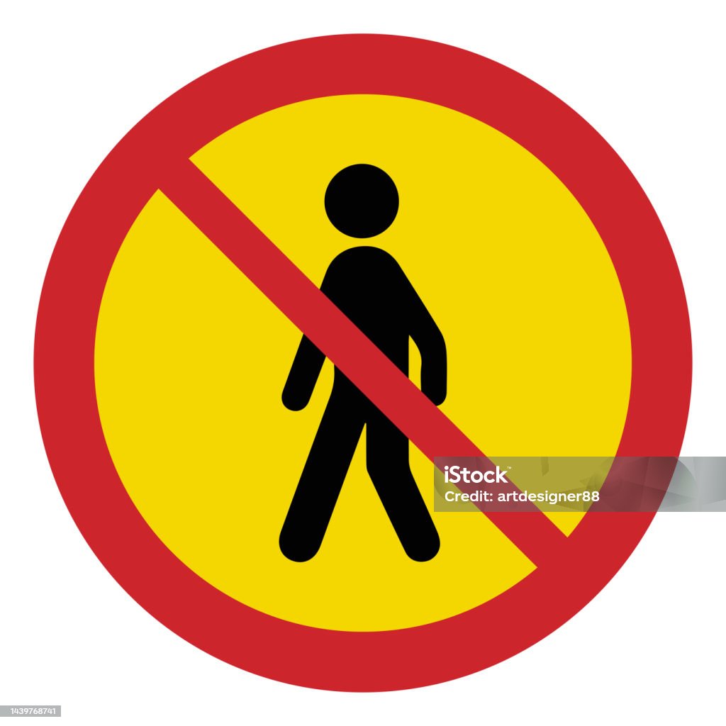One Sign Prohibited Sign Prohibited Road Signs No Entry Traffic Signs Stock Illustration ...