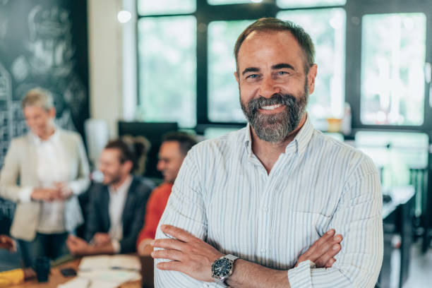istock Successful businessman in the office 1439770469