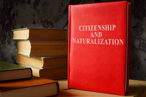 istock Citizenship and naturalization law is on the shelf. 1439771340