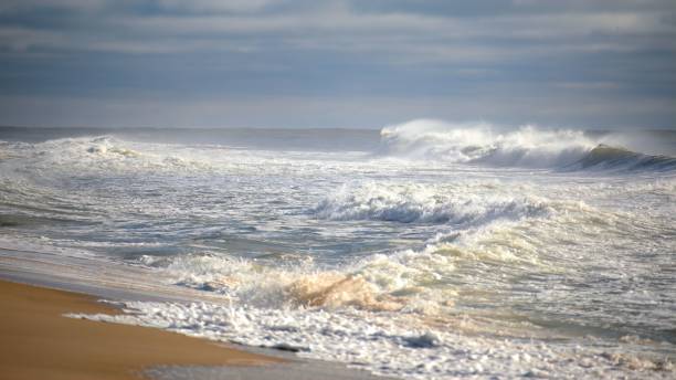 istock Shot of the water waves with foam 1439772479