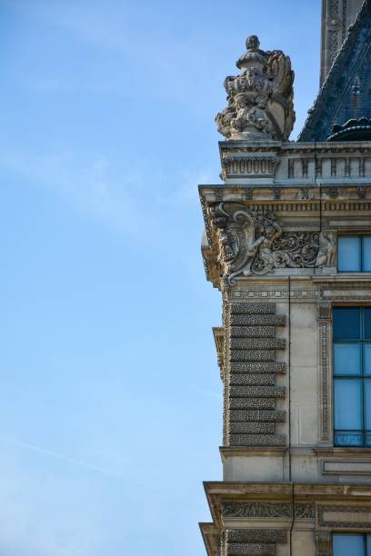 istock Vertical shot of a building with decorations under the blue sky 1439775496