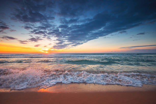 istock Beautiful cloudscape over the sea 1439776105