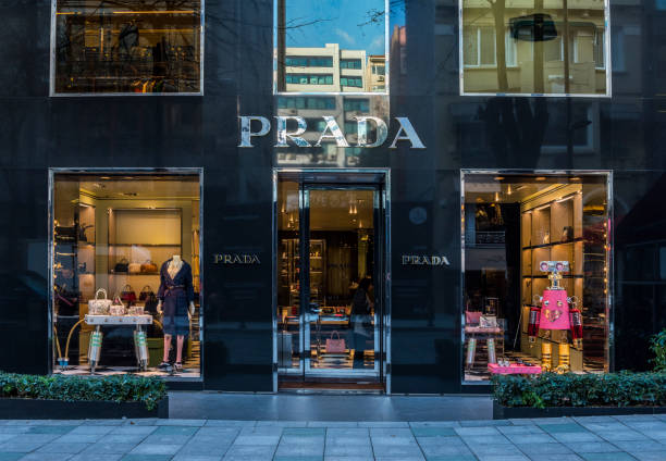 Istanbul, Turkey - January 2, 2018: PRADA Store in Nisantasi, Istanbul, Turkey.